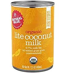 Natural Value Organic Coconut Milk Lite (12x12/13.5 Oz)