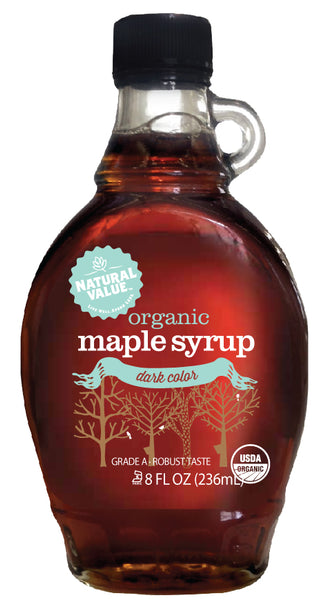 Natural Value A  Dark & Robust Maple Syrup (12x8Oz)