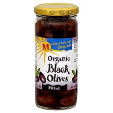 Mediterranean Organics Ripe Pitted Black Olives (12x8.1Oz)