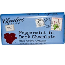 Chocolove Peppermint In Dark Chocolate (12x3.2Oz)