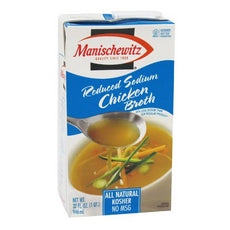 Manischewitz Low Sodium Chicken Broth (12x14 Oz)