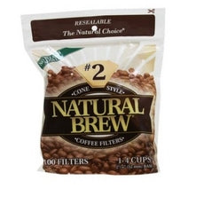 Natural Brew Cone Coffee Filters, #2 (12x40CNT )