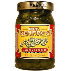 Mrs. Renfro's Nacho Sliced Jalapeno Peppers (6x16Oz)