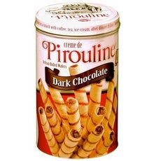 De Beukelaer Pirouline Rolled Wafers Dark Chocolate (6x14Oz)