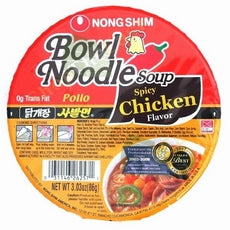 Nong Shim Spicy Chicken Noodle Soup Bowl (12x3.03Oz)