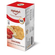 Wellaby's Parmesan & Sun-Dried Tomato Crackers (6x3.9 Oz)