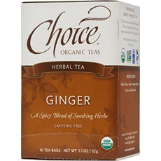 Choice Organic Teas Ginger Herb Tea (6x16 Bag)