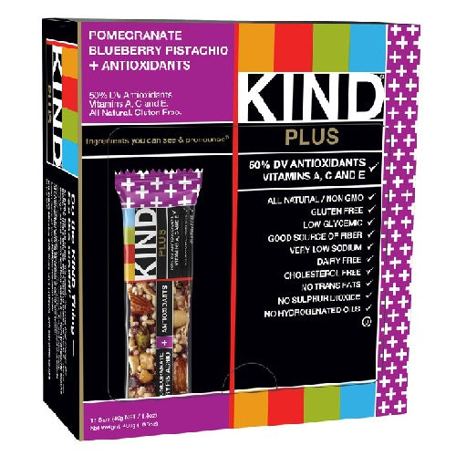 Kind Pomegranate Pistachio+Antioxidants Bar (12x1.4 Oz)