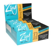 Zing Bars Peanut Butter Choc Chip Bars (12x1.76Oz)