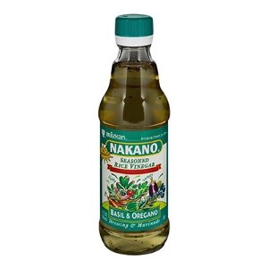 Nakano Seasoned Rice Wine Vinegar Basil Oregano (6x12 Oz)