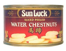 Sun Luck Sliced Peeled Water Chestnuts (12x8 Oz)